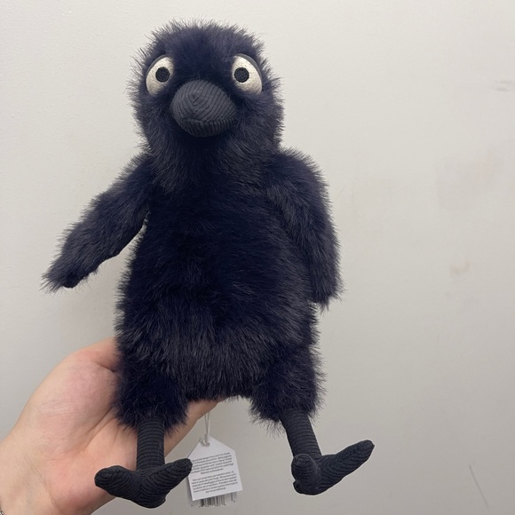 BNWT RARE Jellycat HOCUS CROW Crowe Soft Plush Black Toy Bird Halloween edition - Picture 1 of 5